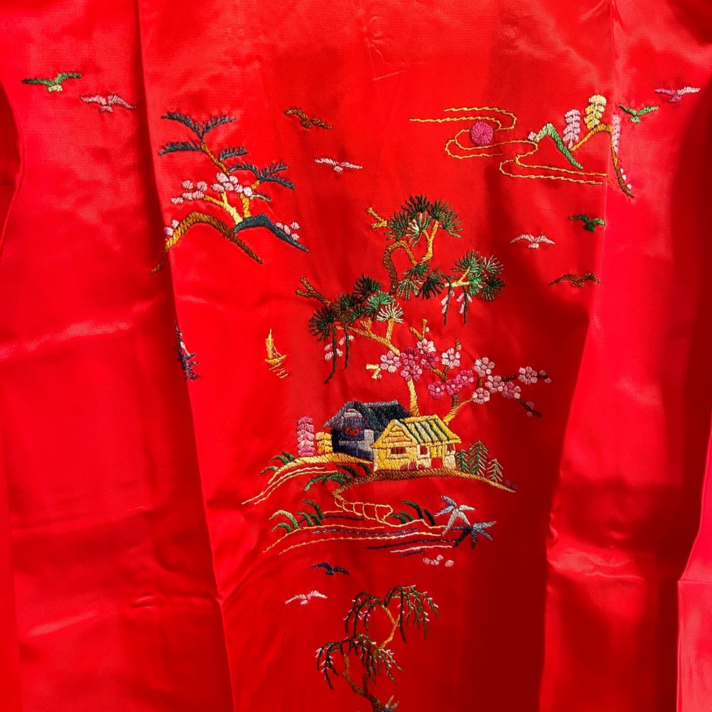 NWT Satin Asian Robe in size Small